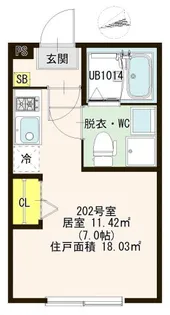 ハーモニーテラス宝町IV【2階】の間取り