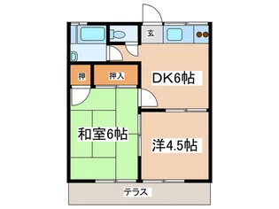 ルミネ高橋【1階】の間取り