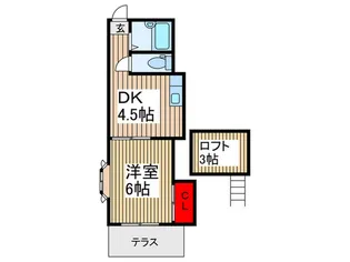 フロ-ラ【1階】の間取り