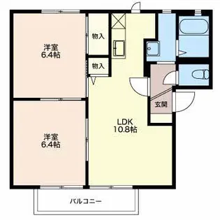 パークイン平子ケ丘【2階】の間取り