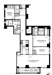 麻布第一マンションズ【4階】の間取り