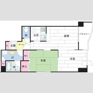 Le Ciel大通【6階】の間取り