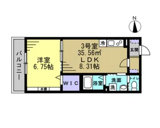 セミカ葛城 I【2階】の間取り