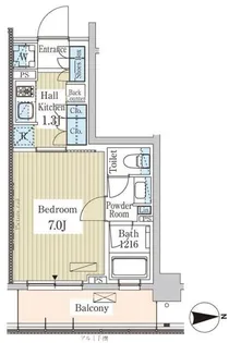 パークアクシス高田馬場テラス【6階】の間取り