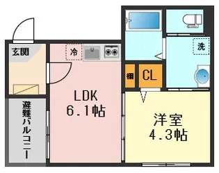 Pleiades瑞江【2階】の間取り