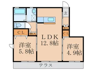 シャーメゾン志の【1階】の間取り