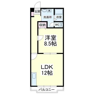 フォンテーヌ【1階】の間取り