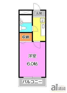 フレンズピュア新宿【3階】の間取り