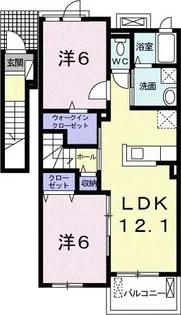 エミネンス・的【2階】の間取り