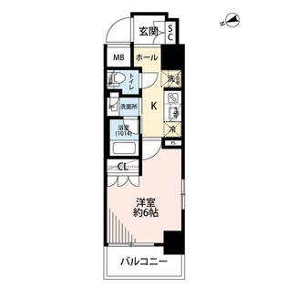 プレール・ドゥーク品川南大井【3階】の間取り