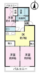 フォルトゥーナ三島【2階】の間取り