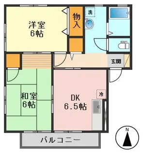 セントパークハイツB【1階】の間取り