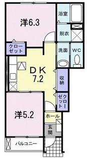 フェニックス唐山 D【1階】の間取り