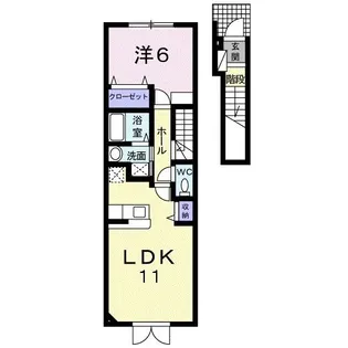 セルリアン ブルー【2階】の間取り