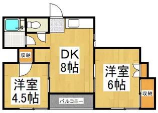 コーポ広雅【2階】の間取り