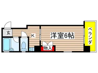 スクエア橘【2階】の間取り