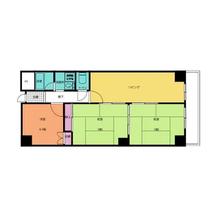 シャトーモンシェール【4階】の間取り