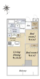 プレミスト大津ステーションレジデンス【13階】の間取り