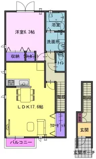 クレール【2階】の間取り
