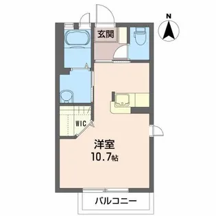 シャーメゾン ミハス【2階】の間取り