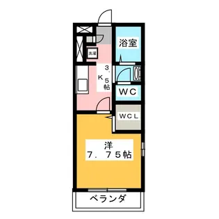 ヴェルジェ中山【1階】の間取り