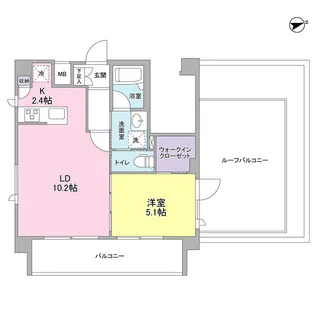 スタイリオ妙蓮寺II【5階】の間取り