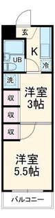 ガーデンハイツ神山【3階】の間取り