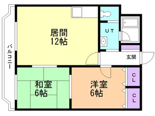 グランドコートヘルメス【2階】の間取り