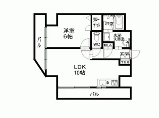 クロッサM’s【4階】の間取り