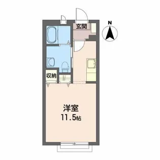 シャーメゾンゼファー【2階】の間取り