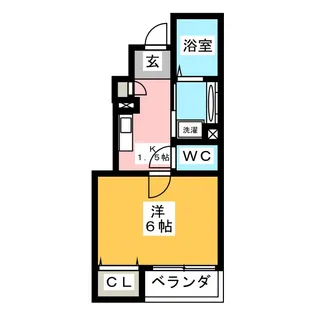 ヴィラ ボヌール【1階】の間取り