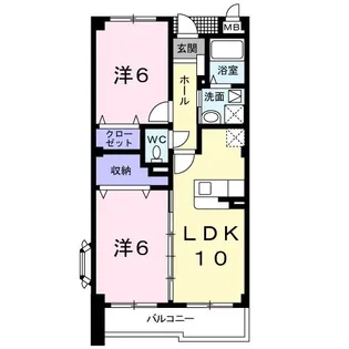 エスポワールN【3階】の間取り