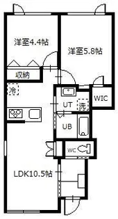 グランテイク22【1階】の間取り