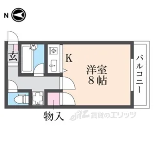 シャンブル2【2階】の間取り
