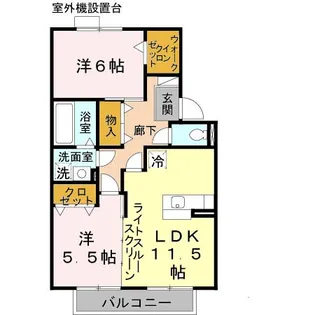 松韻舎B【1階】の間取り