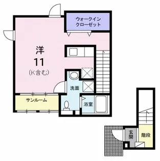 ファシェーネ【2階】の間取り