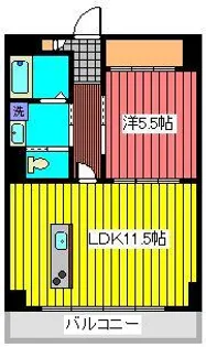 パル駒込【3階】の間取り