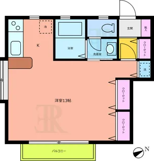 グリーンヒル【1階】の間取り