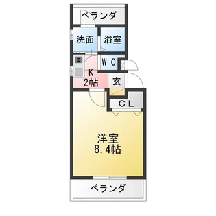 ヤマトマンション大須III【4階】の間取り