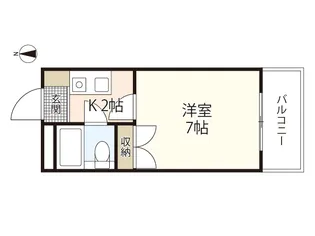 パレグレース仁保【1階】の間取り