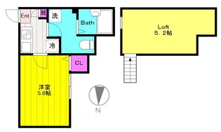 アザーレ・クオン読売ランド前【2階】の間取り