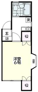 ハイブリッジハイム【1階】の間取り