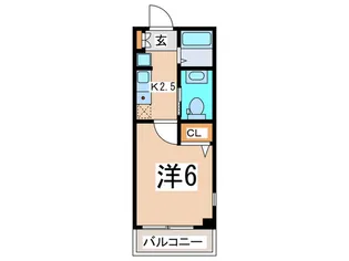 ORO駅前マンション【2階】の間取り