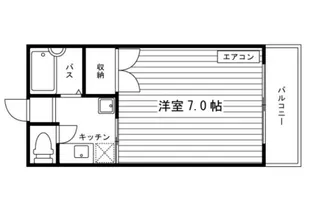 カナンハイツ津高【3階】の間取り