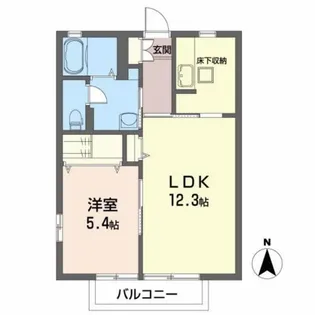 コーポラス開成3号館【1階】の間取り