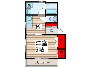 ボーベル柏【1階】の間取り