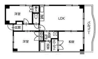 アベニューモリII【3階】の間取り