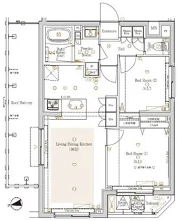 ラフィスタ北赤羽【5階】の間取り