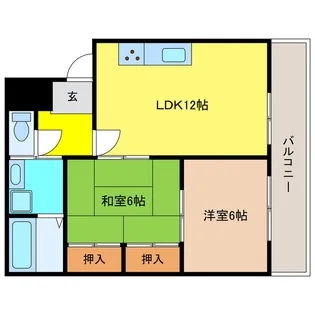 グランディール琴【3階】の間取り