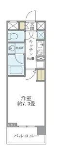 バンクサイドコート常盤【5階】の間取り